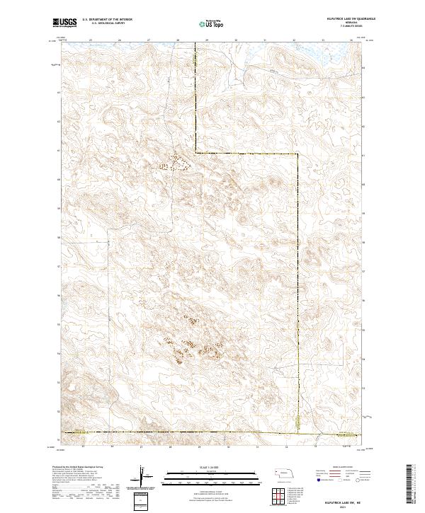 Kilpatrick Lake SW topographic map thumbnail