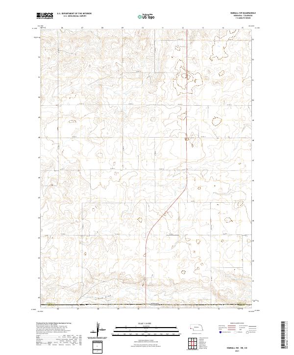 Kimball SW topographic map thumbnail