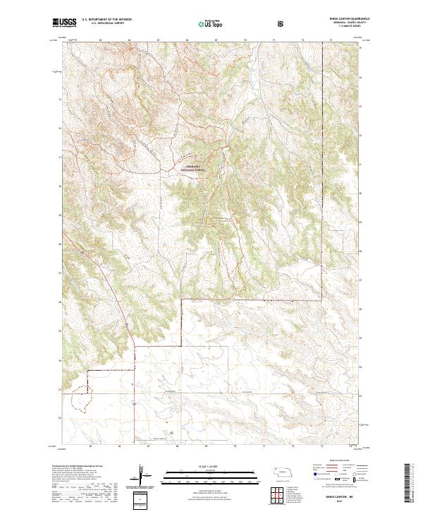 Kings Canyon topographic map thumbnail