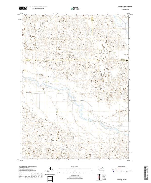 Koshopah SW topographic map thumbnail