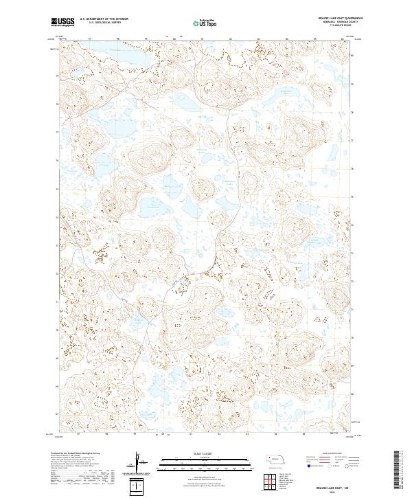 Krause Lake East topographic map thumbnail