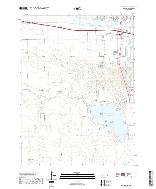 Lake Maloney topographic map thumbnail