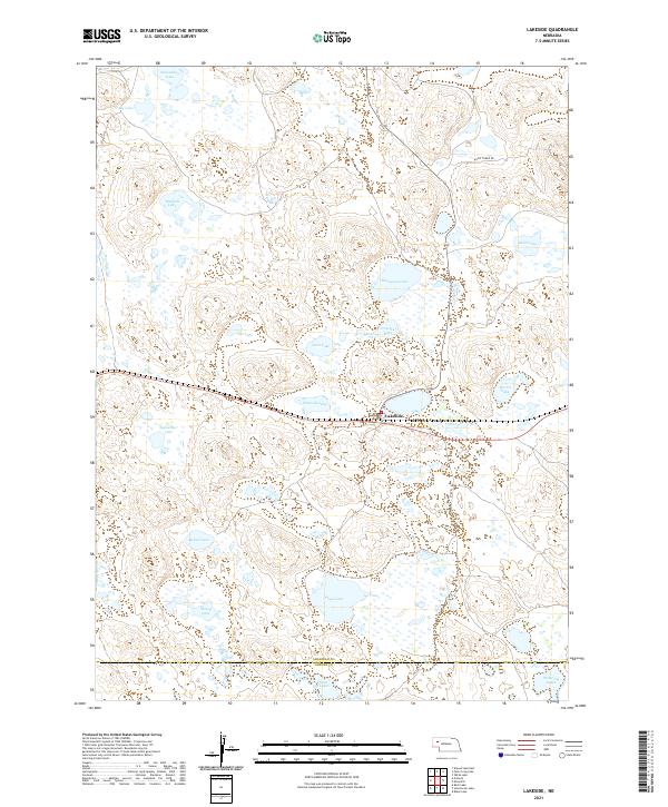 Lakeside topographic map thumbnail