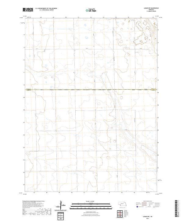 Lamar NW topographic map thumbnail