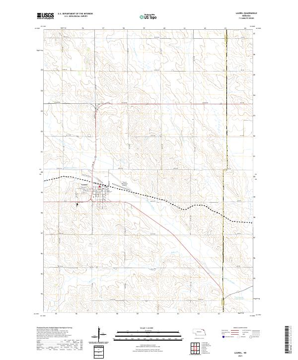 Laurel topographic map thumbnail