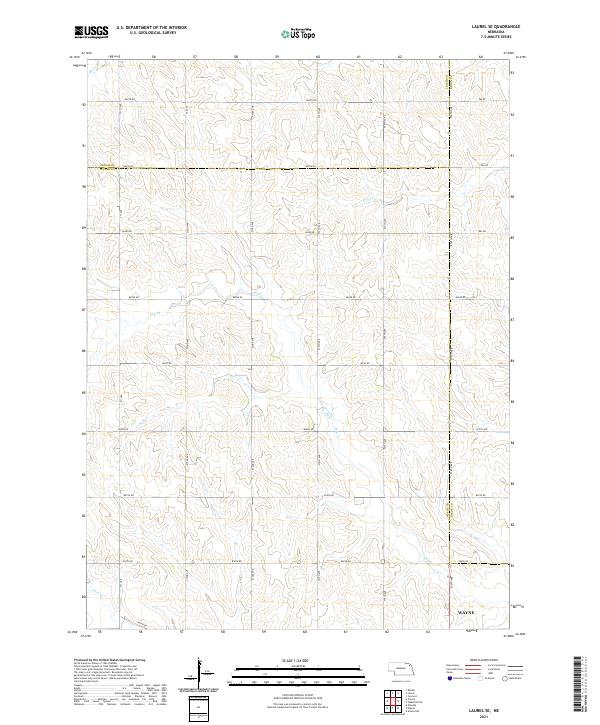 Laurel SE topographic map thumbnail