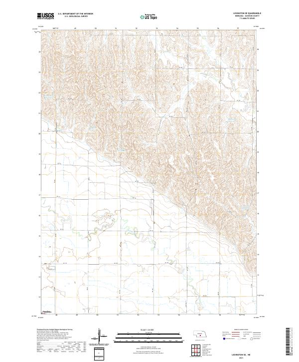 Lexington SE topographic map thumbnail