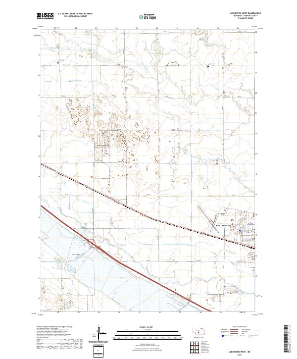 Lexington West topographic map thumbnail