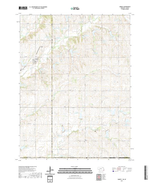 Liberty topographic map thumbnail