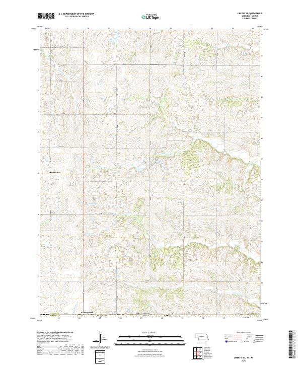 Liberty SE topographic map thumbnail