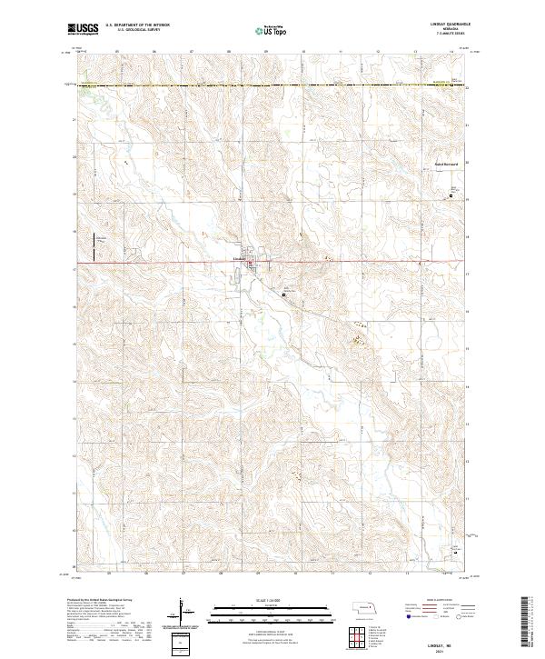 Lindsay topographic map thumbnail