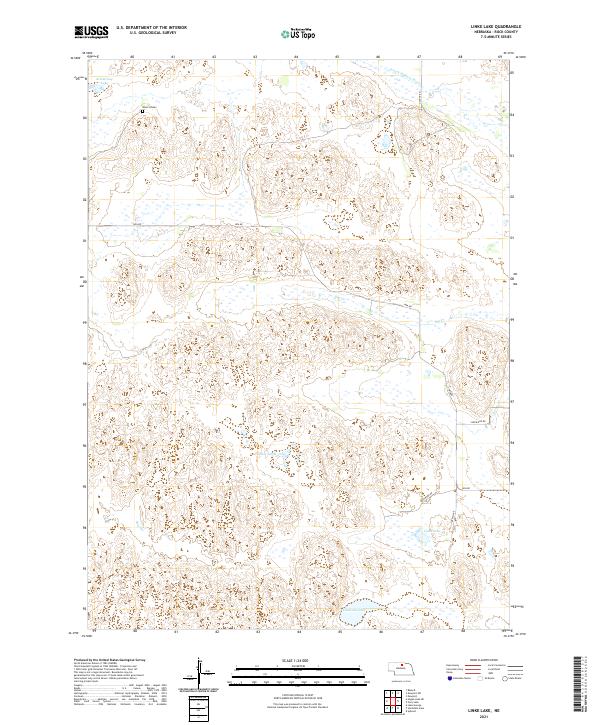 Linke Lake topographic map thumbnail