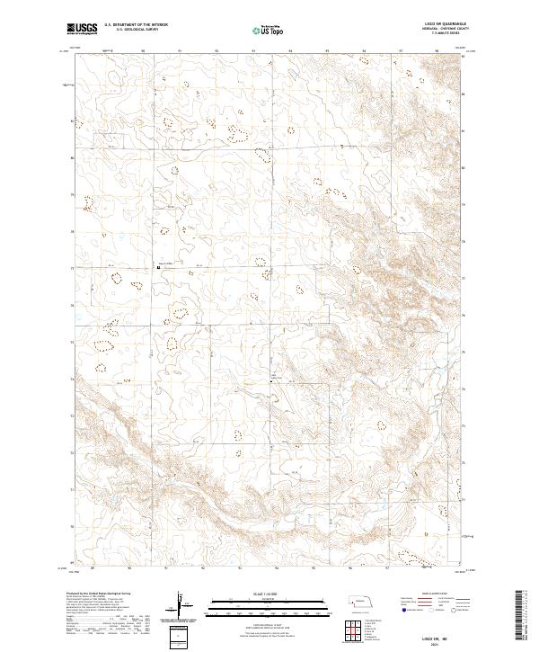 Lisco SW topographic map thumbnail