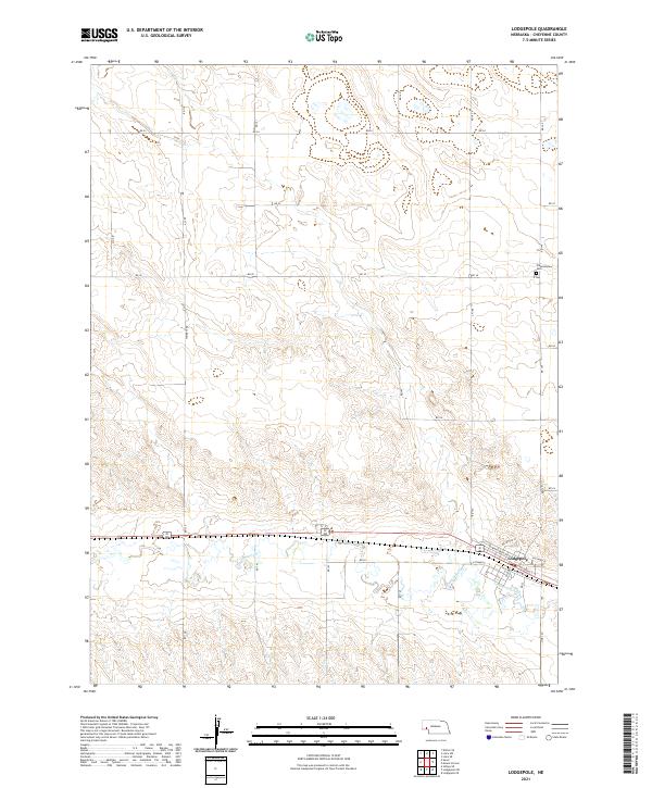 Lodgepole topographic map thumbnail