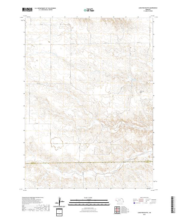 Lone Pine Butte topographic map thumbnail