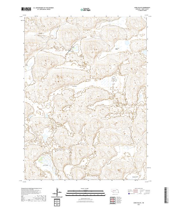 Long Valley topographic map thumbnail