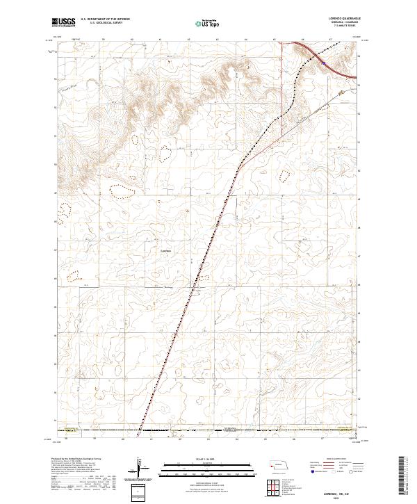 Lorenzo topographic map thumbnail