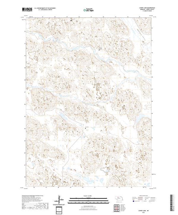 Lowes Lake topographic map thumbnail