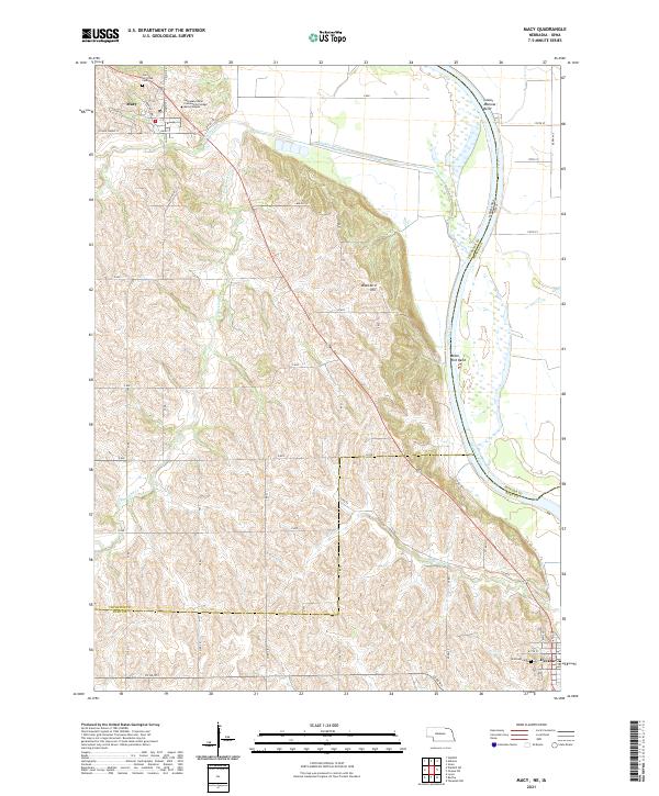 Macy topographic map thumbnail