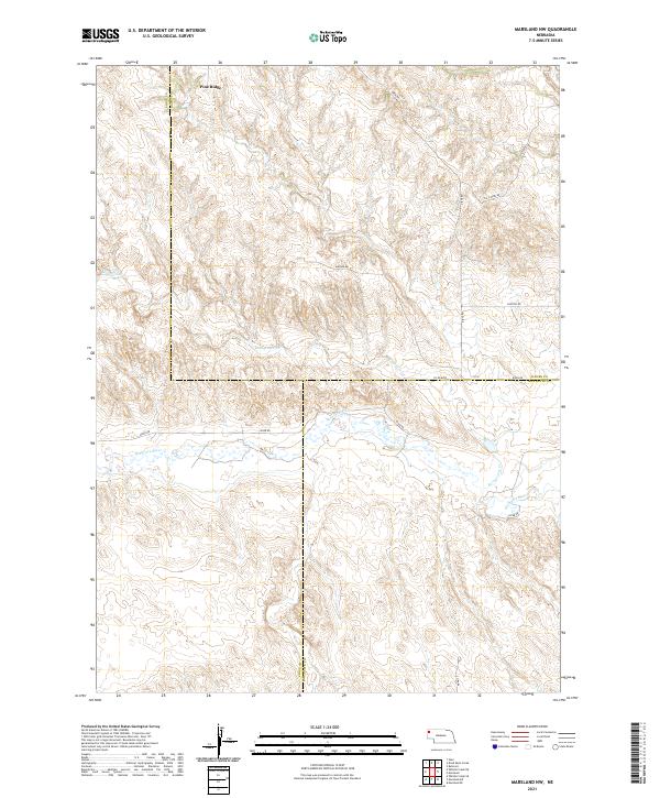 Marsland NW topographic map thumbnail