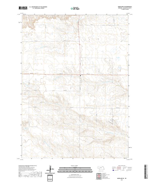 Marsland SE topographic map thumbnail