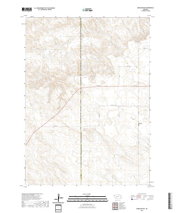 Marsland SW topographic map thumbnail