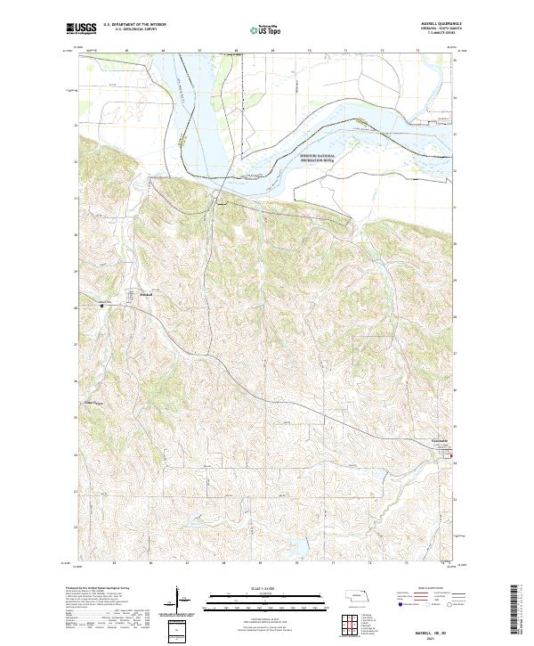 Maskell topographic map thumbnail
