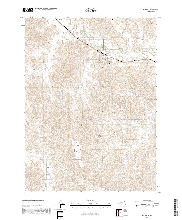 Mason City topographic map thumbnail