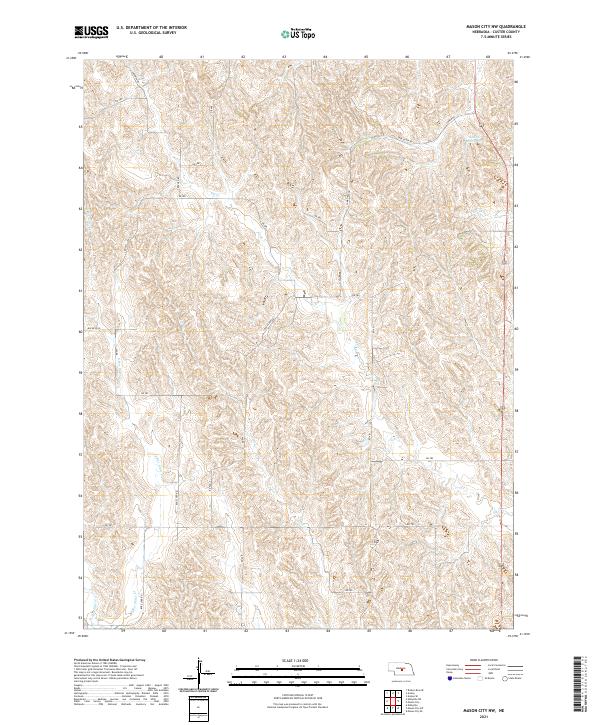 Mason City NW topographic map thumbnail