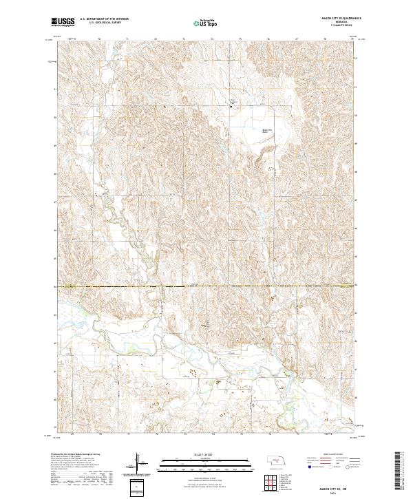 Mason City SE topographic map thumbnail