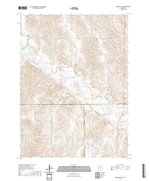 Mason City SW topographic map thumbnail