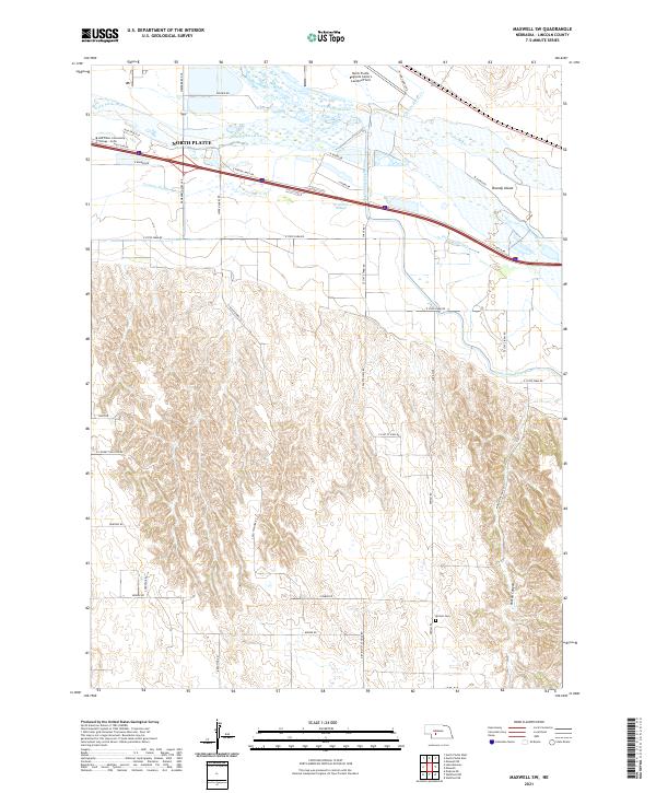 Maxwell SW topographic map thumbnail