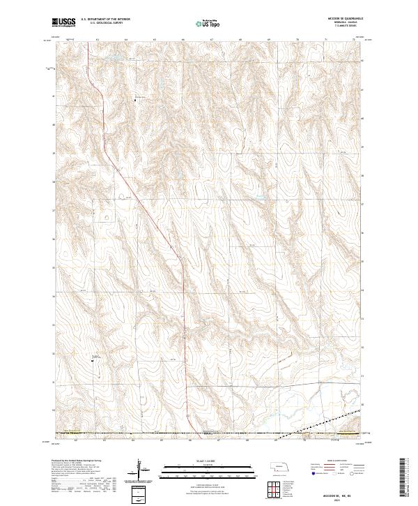 McCook SE topographic map thumbnail