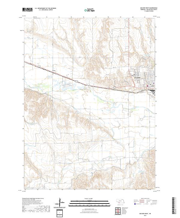 McCook West topographic map thumbnail