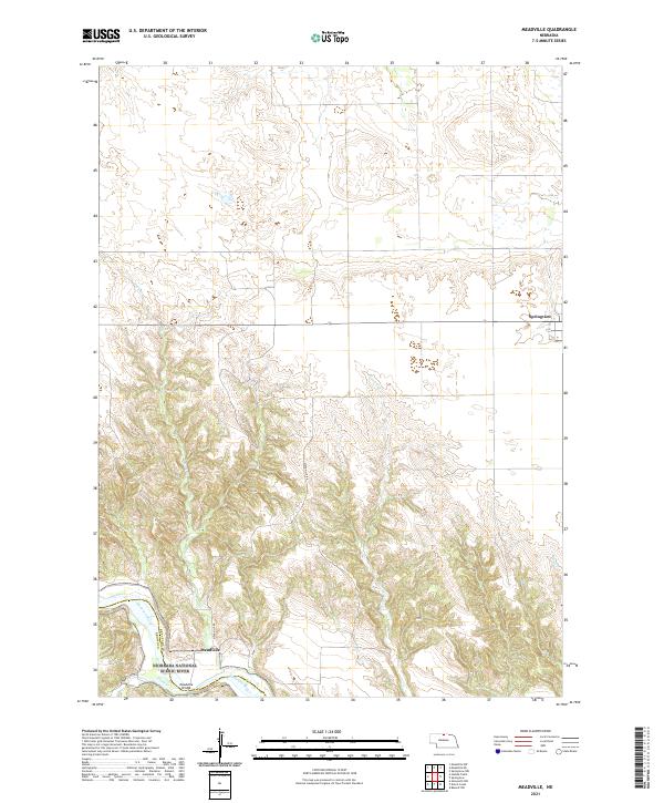 Meadville topographic map thumbnail