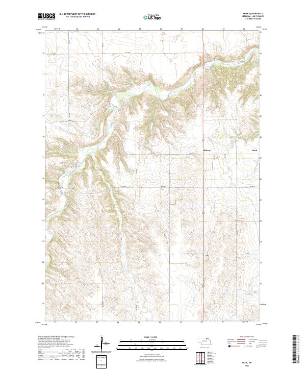 Meek topographic map thumbnail