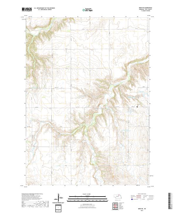 Meek NE topographic map thumbnail