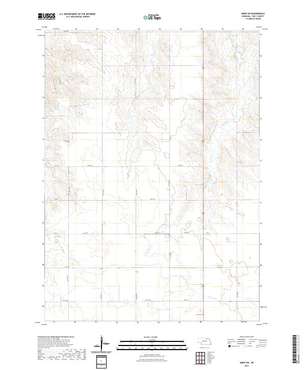 Meek SW topographic map thumbnail