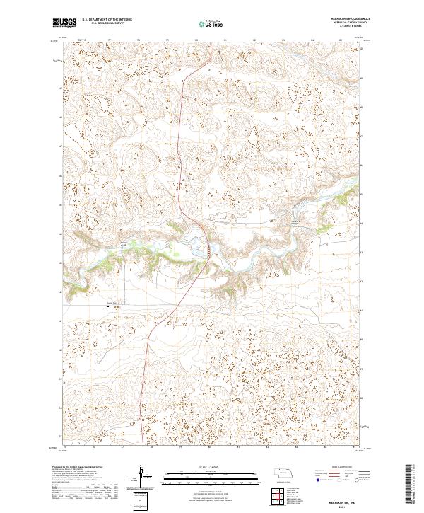 Merriman SW topographic map thumbnail