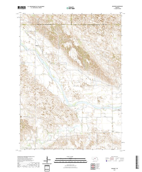 Milburn topographic map thumbnail