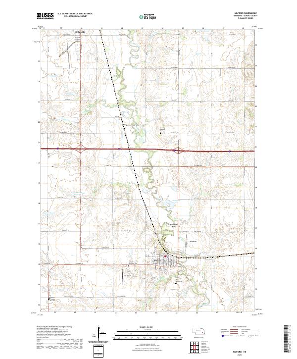 Milford topographic map thumbnail