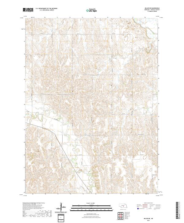 Miller NE topographic map thumbnail
