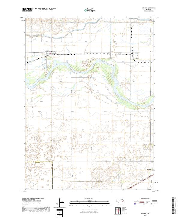 Monroe topographic map thumbnail