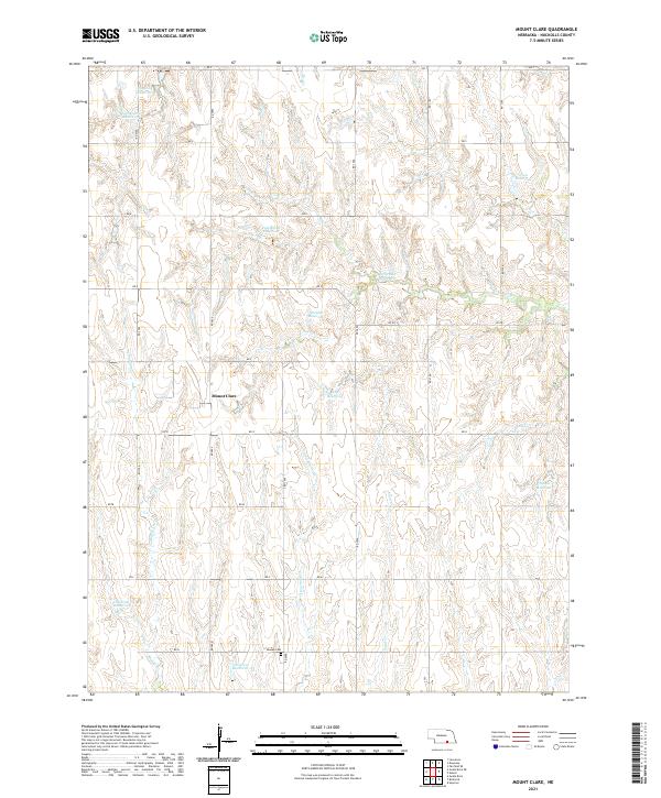 Mount Clare topographic map thumbnail