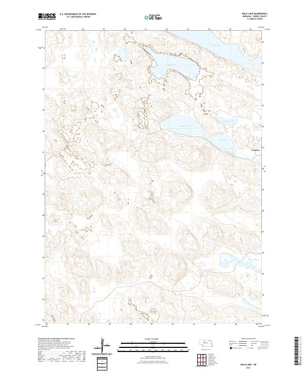 Mule Lake topographic map thumbnail
