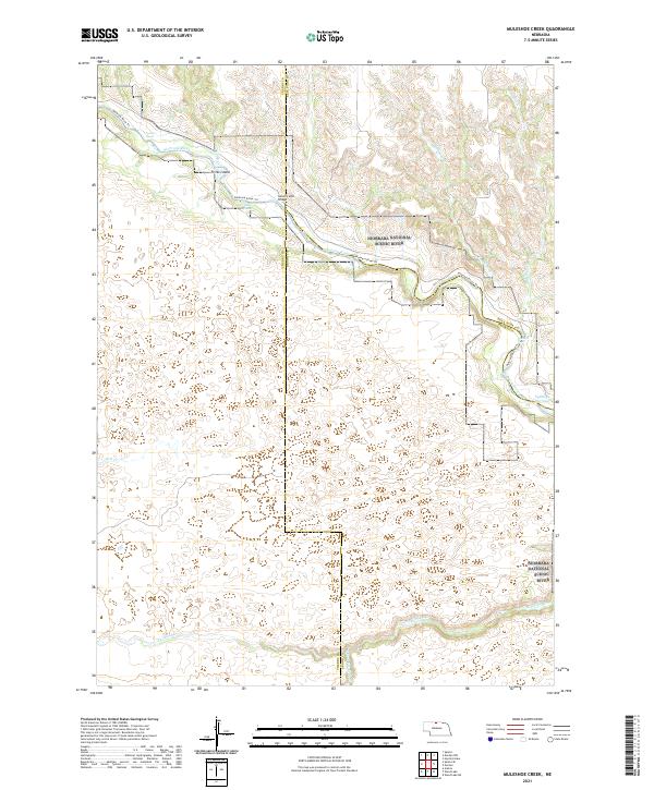 Muleshoe Creek topographic map thumbnail