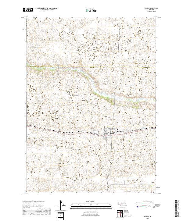 Mullen topographic map thumbnail