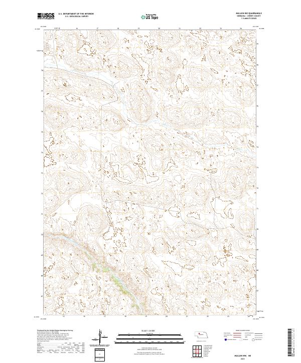 Mullen NW topographic map thumbnail