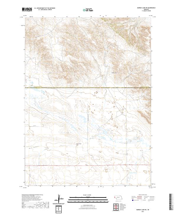 Murray Lake NE topographic map thumbnail