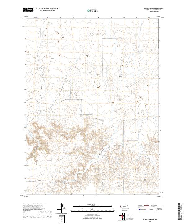 Murray Lake SW topographic map thumbnail